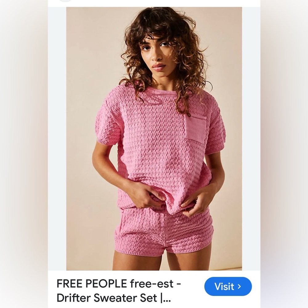 Free people beach drifter sweater set 💖